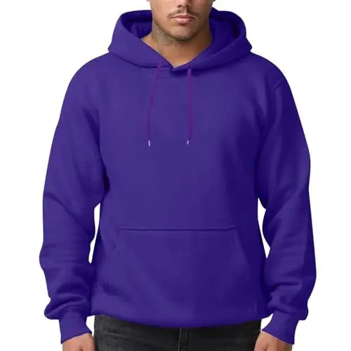 Produktbild: Herren Kapuzenpullover Kapuzenshirt Sweatshirt Jacke Sweater Tactical Hoodie Man Pullover Selbst Gestalten 4XL Lila XL