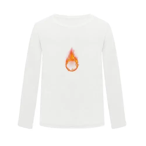 Produktbild: Herren Langarm Thermo-Top Rundhalsausschnitt Thermo-Unterwäsche Weiche Fleece-gefütterte Basisschicht (M-L, LY138-White)