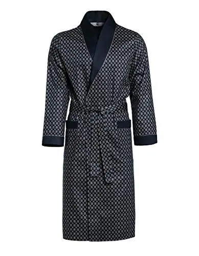 Produktbild: Herren Morgenmantel Revise Guido RE-504 - Elegant - 100% Baumwolle - Blau - Gr. 5XL