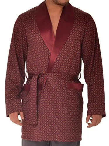 Produktbild: Herren Morgenmantel - Revise Brais RE-503 - Kurz - Dünn und leicht – Bordeaux – 3XL