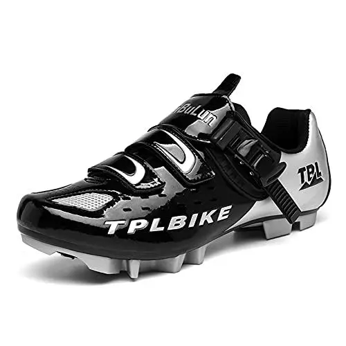 Produktbild: Herren Mountainbike Fahrradschuhe Damen Outdoor MTB Reitschuhe rutschfest Atmungsaktiv Black 285