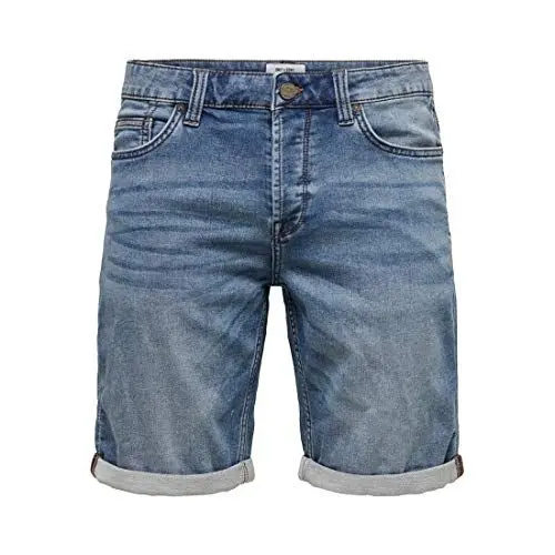 Produktbild: Herren O&S Denim Capri Jeans Shorts 3/4 Bermuda Pants Sommer Hose Kurze Freizeit Trousers ONSPLY