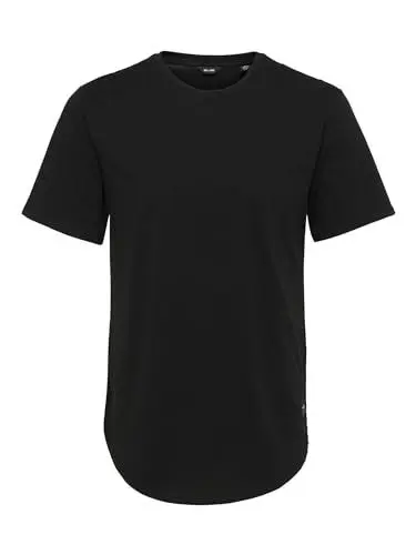 Produktbild: ONLY & SONS Herren T-Shirt onsMATT LONGY SS Tee NOOS, Schwarz (Black), Gr. L