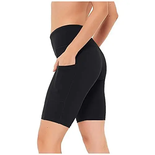 Produktbild: Herren Pluderhose Einfarbige Strethcy Fitness-Leggings für Damen, Enge Sport-Patchwork-Yogahose Leggins Schwarz S (Black, S)