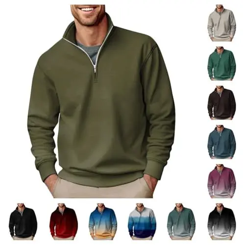 Produktbild: Herren Pullover & Strickjacken - Schwarz Arbeitskleidung Outfit Sweatshirt Multi 4XL
