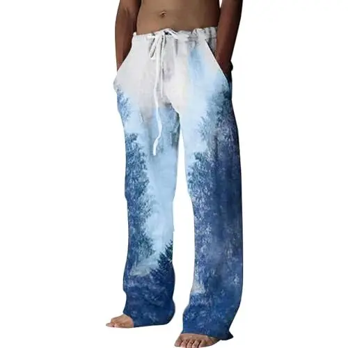 Produktbild: Herren Recycelte Garn Öko-freundliche Jogginghose Jogginghose mit Bündchen, Schwarz, L Jogginghose Herren Baggy Herren Business Hose Stretch Regular Fit Jogginghose Senioren Herren Kurzgroesse