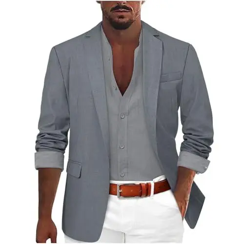 Produktbild: Herren Sakko Anzugsakko Regular Fit Blazer Herren Regular Fit Anzugjacke Herren Schwarz GüNstig Herren Anzug Schwarz Regular Fit Smoking Herren Sakko Grau Slim Fit S M L XL XXL 3XL