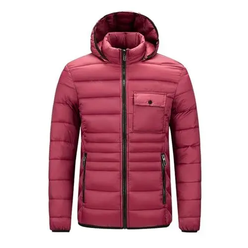Produktbild: Herren Sale Jacke schwarz Herren wildlederjacke Herren filzjacke Herren Men's Thin Jacket Sports Windbreaker Hooded Jacket Herren Jacke teddyjacke für männer Black Friday Deals 2024