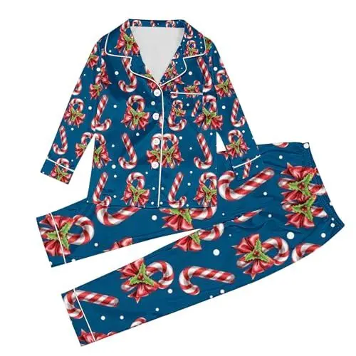 Produktbild: Herren Schlafanzug Kurz Pyjama Set Damen Strickpullover Weihnachten Satin Pyjama Set Mä 2Teiler Sommer Damen Zweiteiler Damen Elegant Pyjama Damen Langarm Baumwolle Pyjama Damen Schlafanzughose Damen