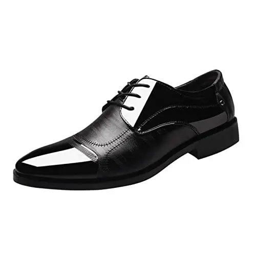 Produktbild: Herren Schuhe Oxford Arbeitsschuhe Herren Einfarbig Anzugschuhe Lederschuhe Herren Slippers Tanzschuhe Freizeitschuhe Stilvoll Business Schuhe Herren Schnürhalbschuhe