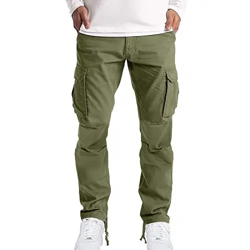 Produktbild: Herren Slim Fit Jeans Mit Geradem Bein Hose Regular Fit Gerades Bein Stonewashed Big Size Cargo Jogginghose Herren Cargohose Herren Lang Stretch Pegador Herren Men's Chino Trousers