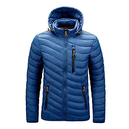 Produktbild: Herren Jacke Windbreaker Freizeitjacke Gefüttert Übergangsjacke Steppjacke Männer Jacken Herbst Winddichte Jacke Herren Fahrrad wasserdichte Regenjacke Outdoor Bekleidung Für Herren
