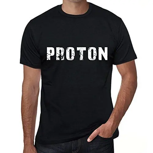 Produktbild: Herren T-Shirt Proton Grafik Tshirt Männer Geschenk Ideen Jahrgang Dunkelschwarz L