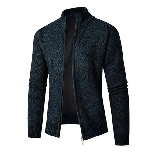 Produktbild: Herren Übergangsjacke Militär Jacke Stehkragen Fliegerjacke Baumwolle Blouson Bomber Jacke Daunenjacke Herren Winter wasserdichte Outdoorjacke Herren Regenjacke Herren Motorrad