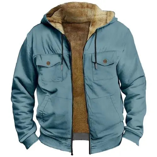 Produktbild: Herren Verstaubare, Leichte, Wasserabweisende Pufferjacke Herren Stepp-Jacke in Daunenoptik Herren Jacke männer Jacke Herbst Herren Outdoorjacke Herren wasserdicht atmungsaktiv warm