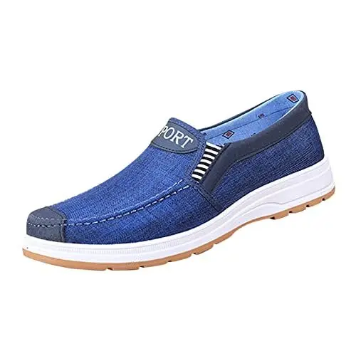 Produktbild: Herren Walkingschuhe Turnschuhe Fitnessstudio Sportschuhe Sneaker Running Tennis Schuhe Freizeit Straßenlaufschuhe Mesh Schuhe Herren Herren Sneaker Schuhe Blau Head Tennisschuhe Herren Halle