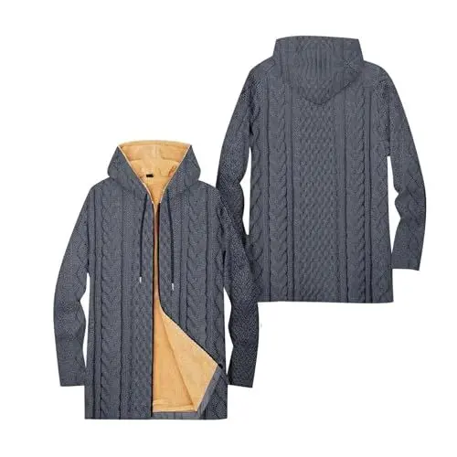 Produktbild: Herren Jacke Wachsjacke Herren Bomberjacke Herren Winter Arbeitsjacke Herren Winter Arbeitsjacke Herren Lodenjacke Herren Parka Herren Winter Outdoor Jacken für Herren Arbeitsjacke Blau M