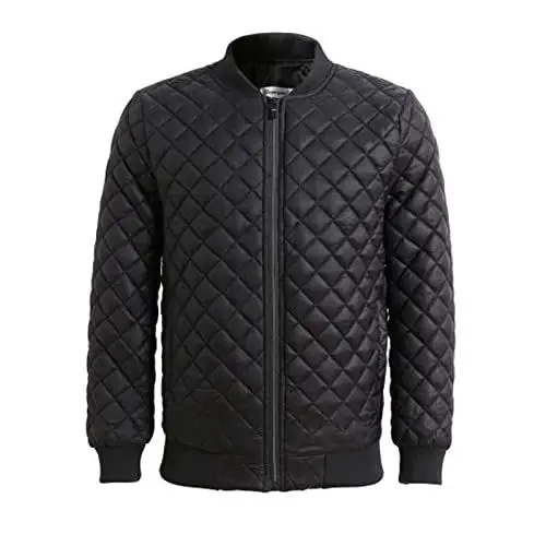 Produktbild: Generisch Herren Wintermantel Stehkragen Einfarbig Langarm Übergröße Kariert Leicht Warm Kurz Baumwolle Freizeitjacken Dufflecoat Mantel Herren (Black, XXL)