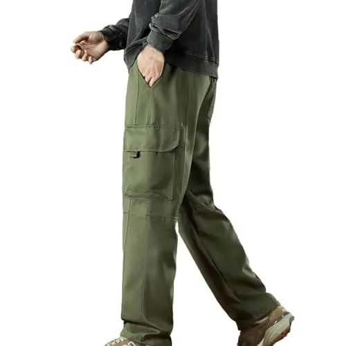 Produktbild: Herren - Stilvolle Slim Fit Herren Hosen Stretch - Hosen Herren Stretch - Angenehme Praktische Männer Hosen für Business Gym Hosen Herren Cargo Jogginghose Herren lang reisehose Herren Flugzeug