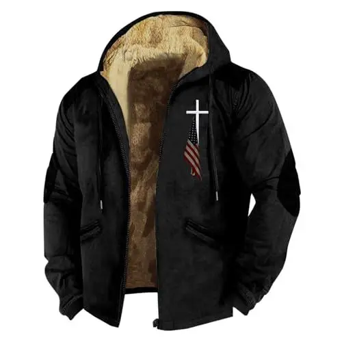 Produktbild: cyber monday angebote 2024 jacke herren winter herrenjacke winter steppjacke herren lang weste herren fleece übergangsjacke manner laufjacke herren jeansjacke herren gefüttert