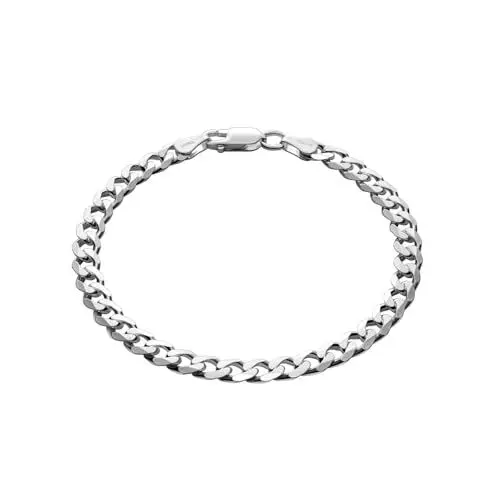 Produktbild: STERLL Herren Armband Aus Hochwertigem 925 Sterlingsilber Mit Karabinerverschluss