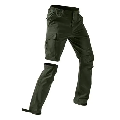 Produktbild: Herrenhosen lang Sommer, Arbeitshose Herren Lang Stretch Outdoorhosen Cargohose mit Kordelzug Trekkinghose Elastischer Bund Loose Fit Freizeithose Jagdhose Securityhosen taktischehose