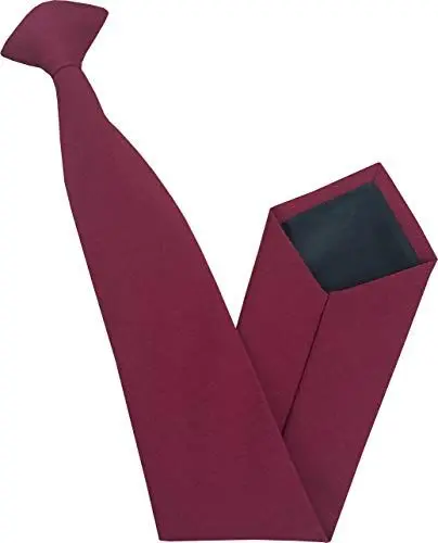 Produktbild: Herren-Krawatten zum Anklipsen, einfarbig, von Great British Tie Club Gr. Einheitsgröße, burgunderfarben