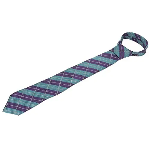 Produktbild: Herrenkrawatten, Herrenkrawatten aus Polyester-Seide, klassisch gestreift, britisches Karomuster, Mischung aus Business und Freizeit, Krawatte für alle Hemden und Anzüge