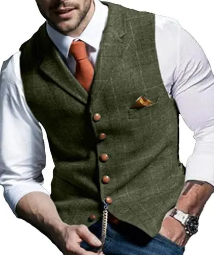 Produktbild: Herrenwesten Herrenanzug Weste Einfarbig Weste Softshell Weste Herren Herren Weste Tweed Herren Weste Leicht Weste Herren Anzug Sommerweste Herren Leicht Weste Herren Tracht Beheizte Weste