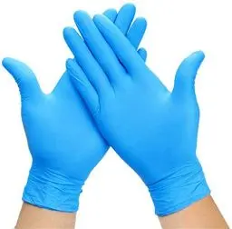 Produktbild: Herrmann Nitril Einweghandschuhe Premium in Größe L | 100 Stück | Einzelhandschuhe Blau in praktischer Spenderbox | Ideal für Hygienebereiche - wie Lebensmittelbranche, Kosmetik UVM (L)
