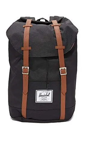Produktbild: Herschel Retreat Classics Rucksack Unisex, Schwarz/Tan, Einheitsgröße