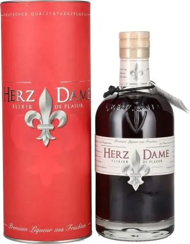 Produktbild: Herzdame Elixir De Plaisir 21% Volume 0,5l in Geschenkbox Liköre