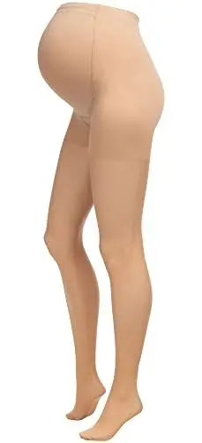 Produktbild: Herzmutter Umstandsstrumpfhose 20DEN - transparent-matte-soft - Schwangerschaftsstrumpfhose - Hautfarben-Beige-Schwarz - 1er & 2er-Set - 1200 (L-XL, Beige-Hell)