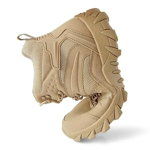 Produktbild: HESBITEUL Herren Militärstiefel Kampftraining Taktische Stiefel Wandern Verschleißfeste Bergsteigen Camping Outdoor Schuhe Damen Army Combat Boots mit