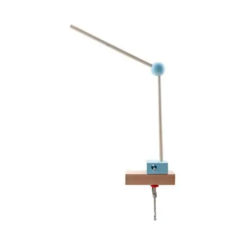 Produktbild: Hess Holzspielzeug 10252 - Mobilehalter aus Holz, nature blau