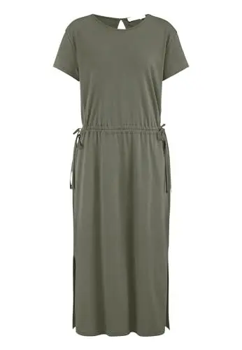 Produktbild: hessnatur Jersey-Kleid Damen Midi Regular aus Reiner Bio-Baumwolle | nachhaltig und fair hergestellt (Fair Wear Foundation)