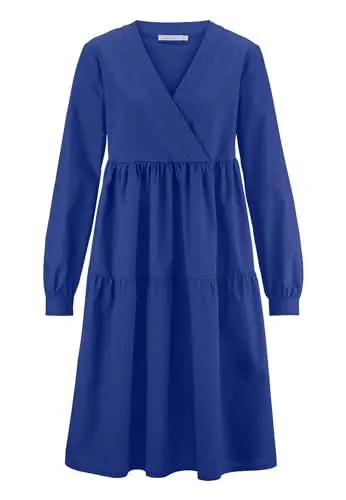 Produktbild: hessnatur Kleid Damen Brushed Popeline Relaxed aus Reiner Bio-Baumwolle | nachhaltig und fair hergestellt (Fair Wear Foundation)