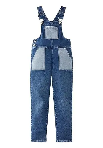 Produktbild: hessnatur Latzhose Mädchen und Jungen Unisex BetterRecycling aus Bio-Denim | nachhaltig und fair hergestellt (Fair Wear Foundation)