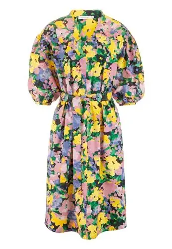 Produktbild: hessnatur Midi-Kleid Damen aus Reiner Bio-Baumwolle | nachhaltig und fair hergestellt (Fair Wear Foundation)