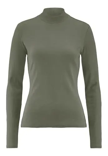 Produktbild: hessnatur Rib Longshirt Slim Damen aus Bio-Baumwolle | nachhaltig und fair hergestellt (Fair Wear Foundation)