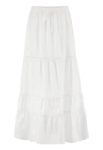 Produktbild: hessnatur Rock Damen Maxi Relaxed aus Reiner Bio-Baumwolle | nachhaltig und fair hergestellt (Fair Wear Foundation)
