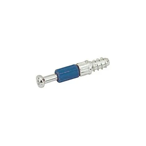 Produktbild: HETTICH 20060 Rastex 25 Twister Einschraubdübel (Möbelverbinder) mit Direktgewinde, Korpus 16 mm, Spannmaß 24,5mm, Stahl verzinkt/Kunststoff, Silber