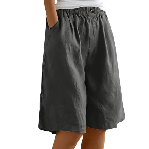 Produktbild: Heut Angebot Sonderangebote Shorts Damen Sommer High Waist Gestreift Women'S Lockere High Waist Freizeit Kurze Wandershorts Damen Kurz Lässige Damen Shorts Weites Bein Sale Angebote Bestellung
