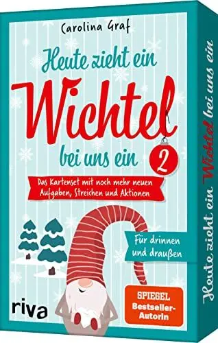 Produktbild: Heute zieht ein Wichtel bei uns ein 2: Das Kartenset mit noch mehr neuen Aufgaben, Streichen und Aktionen für drinnen und draußen. Familien-Spaß für Advent und Weihnachten