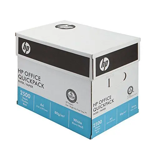 Produktbild: Hewlett Packard Büropapier A4 80 g/m² nicht geriest 1 Karton mit 2500 Blatt weiß