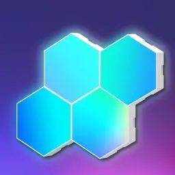 Produktbild: Hexagon LED 4 Panels Erweiterung, Smart Sechseck LED Wandleuchte RGBIC Musik-Sync DIY Gaming LED Platten Zimmer Deko für Gaming Setup Wohnzimmer Schlafzimmer TV (Kein Controller/Fernbedienung)