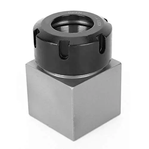 Produktbild: Hex/Square ER32 Spannzangenblock, Spannzangenhalter aus Stahlfutter, für Drehmaschinen-Graviermaschine, geeignet für schnelles Einrichten auf CNC-Maschinen(Quadrat)