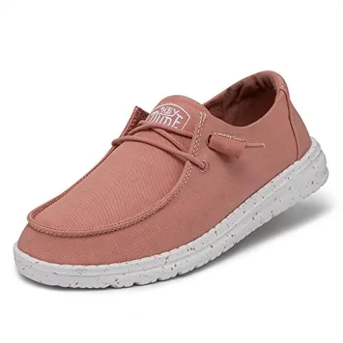 Produktbild: Hey Dude Damen Wendy Slub Canvas Moc Toe Shoes, Terracotta, 40 EU