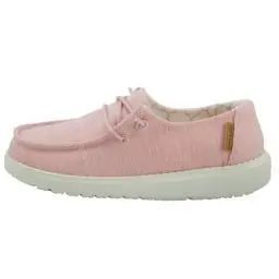 Produktbild: Hey Dude Wendy Youth Linen - Schuhe für Mädchen - Farbe Linen Cotton Candy - Freizeitschuhe im Mokassin-Stil - Größe 30