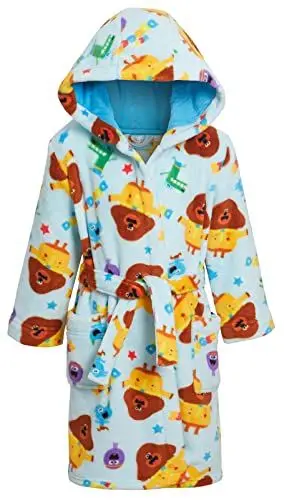Produktbild: Hey Duggee Bademantel für Kinder Kapuzenbademantel Jungen Mädchen Fleece Charakterrobe